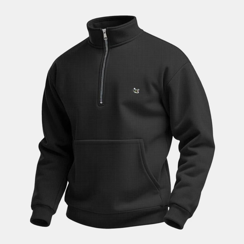 Herren-Sweatshirt mit halbem Reißverschluss (Sonderangebot)